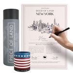 happylandgifts® Real Piece of Land - NEW YORK | Unique Gift for Family and Friends | Personalized Land Owner's Certificate for Women and Men | New York Gift ideas