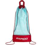 Phantom Aquatics Rapido Boutique Collection Mask Fin Snorkel Net Bag, Ideal for Swim and Snorkeling Gear Bag (Turquoise Ruby)