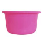 Kuber Industries Plastic Tub | Bath Tub of Bathing & Washing | Tub for Bathroom | Bathtub for Baby | Lightweight & Durable Water Tub | 25 LTR | Pink