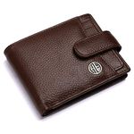 Hammonds Flycatcher Genuine Leather Wallets for Men, Brown, RFID Protected Leather Wallet for Men, Mens Wallet with 5 Card Slots, Easy Access CardContainer, Gift for Valentine Day,Fathers Day,Birthday