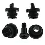 AXLIZER 4PCS PC Hard Disk Drive Mounting Accessories Hard Disk Drive Screws and Shock Absorption Rubber Washer Kit for 3.5 inches Hard Drive