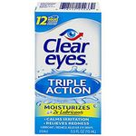 Clear Eyes Lubricant Redness Reliever Eye Drops, 0.5 Oz (15 Ml) (Pack Of 3)