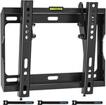 BONTEC Low Profile TV Wall Mount Bracket for Most 17-45 inch LED/LCD/OLED Plasma Flat Screen TVs, Ultra Slim Tilt Wall Mount up to 30kg, Max VESA 200x200mm, Bubble Level and Cable Ties Included