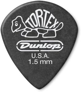 JIM DUNLOP Púas Tortex Pitch Black Jazz III 1,50mm Saco de 12