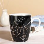 SMOKEY COCKTAIL Trendy Ceramic Coffee Mug Set of 1 | Travel Coffee Mugs for Women and Men | Stylish Coffee Mug for Office | Abstract Printed Coffee Mug 350ml