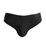 Rounderbum Mens Underwear | Dual Technology | Brief | Padded Technology | Male Package Enhancer | Boxer with Butt Enhancing pad | Body Shaper for Men | Padded Brief | Black - XLarge