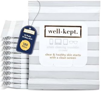 Hamptons Pre-moistened Tech & Lens Wipes for Glasses & Phones, 12-Pack