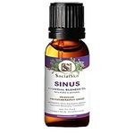 SocialSKN Essential Oils for Sinus Relief - Sinusitis Treatment with Blend of Rosemary, Peppermint, Eucalyptus, Frankincense - Nasal Congestion Relief - Essential Oils for diffusers for Home