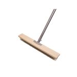 HOMSLECTO Stainless Steel Wire Heavy Duty Brush 50 cm Durable Metal Wooden Brush with 70 inch Long Stainless Steel Pole for Swimming Pool, Terrace, Bathroom, Garden, Block, Moss, Stains Cleaning