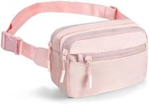 NGIL Crossbody Belt bag for Woman, Crossbody Pack, Small Belt Pack for Women, Workout, Traveling, Running Hip Bag, Hiking Waist Bag with Adjustable Strap (Baby Pink)