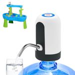 Water Dispenser for 5 Gallon Bottle, Portability Electric Water Pump with USB Data Cable,White Automatic Drinking Water Bottle Pump for Travel, Kitchen, Home, Office