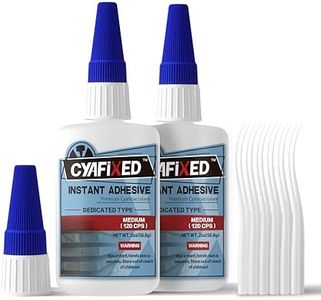 CYAFIXED Professional Grade Cyanoacrylate Super Glue, Medium Viscosity CA Glue for Woodworking, 4 oz. Value Pack - Instant Adhesive for Woodturning, Pen Turning, Hobby Models & Most Wood Bonding