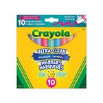 Crayola 10-Count Washable Ultra-Clean Broad Line Markers Tropical Arts & Crafts (58-7811)