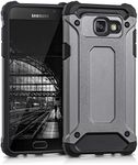 kwmobile Full Armor Case Compatible with Samsung Galaxy A5 (2016) - Heavy Duty Shockproof Protective Hybrid Case Cover - Transformer Anthracite/Black