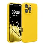 kwmobile Case Compatible with Apple iPhone 16 Pro Max Case - Slim TPU Silicone Phone Cover - Soft Touch Finish - Radiant Yellow