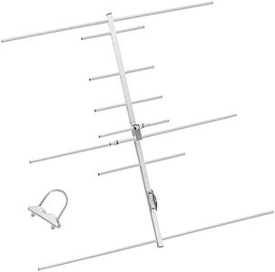 TWAYRADIO Yagi Ham Radio Antenna Dual Band 2 Meter 70cm VHF UHF Yagi Antenna 8 Elements 100W Base Station Antenna for Amateur Radio Mobile Transceiver Repeater