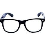 Mustavo Kids Childrens Black Frame Glasses Clear Lens Geek Boys Girls Book Week For Doctor Wizard Fancy Dress Costume Outfit Age 3-9 Years