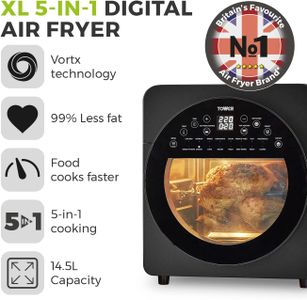 Tower Vortx XL Air Fryer Oven – Large Capacity, Rapid Hot Air Cooking