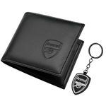 Arsenal F.C. Sports Fan Wallet Accessories Set with Card Slots & Coin Pocket, Supporters' Gear - Football Gifts for Men