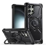 Havilah for Samsung Galaxy S24 Ultra 5G Armor Series Holder Phone Case(Black)