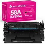 58A CF258A Toner Cartridge Black (no chip) Compatible Replacement for HP 58A CF258A 58X CF258X Laserjet MFP M428fdw M428dw M428fdn Pro M404n M404dn M404dw M404 M428 M406 Toner Laser Jet Printer