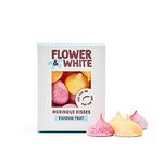 Flower & White | Verities of Meringue Kisses | Low Calorie, Vegetarian, Gluten-Free, Natural Flavours & Ingredients (100 g (Pack of 1), Rainbow)