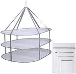 Flat Clothes Drying Rack 3-Layer Fo