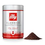 illy Drip Coffee - Ground Coffee - 100% Arabica Ground Coffee – Classico Medium Roast - Notes of Caramel, Orange Blossom & Jasmine - No Preservatives – Mild & Balanced – 250g