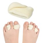 DYKOOK Lambs Wool for Bunion Corrector Toe Separator 1Pack Gentle Breathable Lambs Wool Toe Guards Corn & Callus Cushions,Blister Prevention,Foot Pain Relief Padded Night & Day