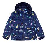 Amazon Brand - Jam & Honey Girl's Regular Jacket (JHAW20GJK005_Navy_7-8 Years)