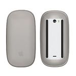 kwmobile Silicone Cover Compatible with Apple Magic Mouse 1/2 Cover - Soft Mouse Protector Grip - Black