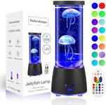 Dalavalampa 17 Colors Changing Jellyfish lamp with Remote - Jellyfish Tank Table Lamp, LED Night Light for Kids Adults, Aquarium Mood Lamp Home Decor, Party Christmas Gifts for Women Men