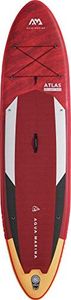 Aqua Marina , Unisex Adult - 3.66m/15cm, Atlas Advanced All Around iSUP 3 66m 15cm with paddle and safety leash, Rot, 366 x 86 15 cm EU