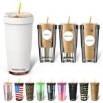 Frostbuddy | to Go Buddy - 30 oz Stainless Steel Vacuum Insulated Tumbler Cup - Thermal Cups for hot and Cold Drinks - Stainless Steel Tumbler Dunkin Cup