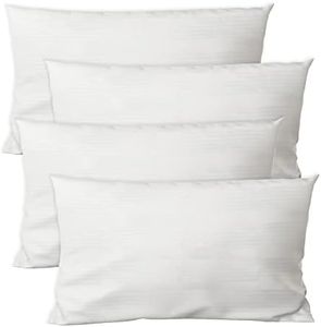 Federe Copricuscino Letto con Cerniera - Copricuscino Letto - Coprifedera Cuscino Letto - Copricuscini - 50x80 cm - 4 Pezzi