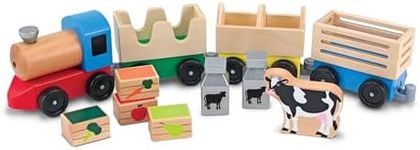 Melissa & Doug Wooden Farm Train Se