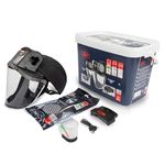 JSP POWERCAP ACTIVE IP Powered Air Respirator PAPR - Filters & Impact Visor - 8hr Battery & USB Charging - Bump Cap - Dust, Airborne Particles - Woodworking, Agriculture, DIY - EN12941 & EN812 & EN166