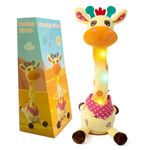 seOSTO Volume Control Singing Dancing Giraffe Toy Repeating Baby Toys, Talking Giraffe Speaking Toy for Baby Toddler Encourage Speech, Birthday Gifts for Kids 1 2 Year Old Boys Girls