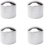 Swhmc 4pcs Silver Metal Dome Tone K