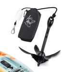 Alpinista Kayak Anchor, 3.5lb Ancre Paddle Board, Ancre de Bateau, Paddle Board Anchor for SUP, Canoe with 40ft Marine Rope