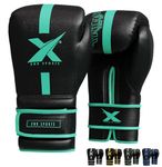 Xn8 Boxing Gloves Supra Leather For Training Punching Sparring MMA Fighting Muay Thai Kickboxing Martial Arts for Men and Women with Ventilated Palm in 8 10 12 14 16 oz