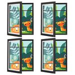 SANGMUCEN 4-Pack 10" X12.5" Kids Artwork Picture Frame, Kids Art Frame, Art Frames for Kids Art Work, Black ZXK007H