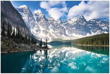 Enovoe Jigsaw Puzzles 1000 Piece Puzzle for Adults and Kids - Premium Moraine Lake Alberta - Large, 27" x 20" - Puzzle for Kids Christmas Puzzles 1000 Pieces