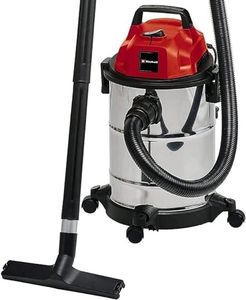 Einhell 2342167 TC-VC 1820 S Wet and Dry Vacuum Cleaner | 1250W, 20L Stainless Steel Tank | Wet-Dry Vacuum with Blow Function for Car, Garage, Workshop, Home/Artificial Grass Vac, Red