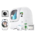 PETKIT Self Cleaning Cat Litter Tray with AI Camera, PUROBOT MAX PRO, APP Control, Odour Control 76L Automatic Cat Litter Box, Facial Recognition & Health Monitor for Multiple Cats, 2.4G&5G WiFi