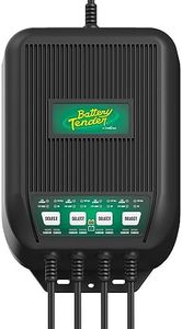 Battery Tender WaveCharge 12 AMP - 4 Bank Multibank Charger - 3 AMPs Per Bank - Selectable 12V / 6V - Smart and Switchable Multi Battery Charger and Maintainer for Marine Applications - 022-1004-DL-WH