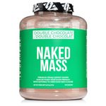 NAKED Double Chocolate Vegan Mass - All Natural Chocolate Weight Gainer Protein Powder - 8Lb Bulk, GMO Free, Gluten Free & Soy Free. No Artificial Ingredients - 1,360 Calories - 11 Servings
