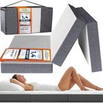 DYNMC you Folding Mattress 120x200 for Guests - Folding Guest Mattress for a Comfortable Sleep - Floor Mattress with Bag - Guest Mattress Foldable - Travel Mattress Sleeping Mattress Guest Bed