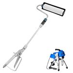 BEAMNOVA Airless Paint Sprayer Roller 33 Inches Handheld Spray Gun Attachment Kit Accessories 12 Inches Extension Pole Reel for Graco for Wagner for Titan Sprayer