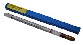 Laboratory Hydrometer - Specific Gravity, Heavy Liquids, Range 1.000 to 2.000 x 0.010 - Includes Protective Case - Eisco Labs